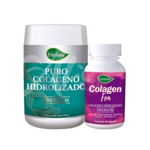 Colageno Puro 300gr + Colageno Fem 100cap