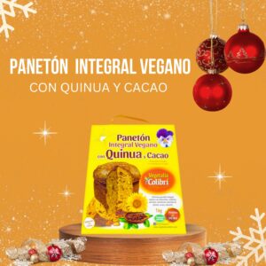 Panetón Integral Vegano con Quinua y Cacao 1 Kg - Vegetalia Colibrí