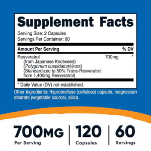 Cápsulas de Resveratrol Nutricost
