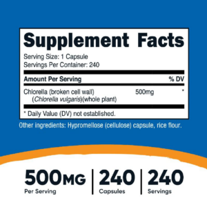 Nutricost Chlorella Cápsulas
